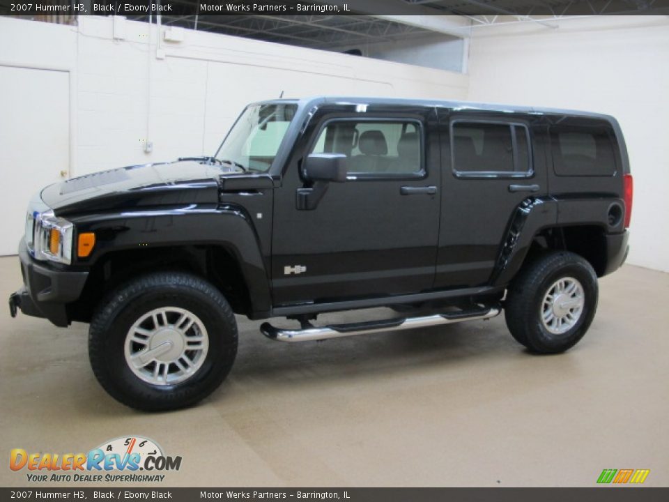 2007 Hummer H3 Black / Ebony Black Photo #5
