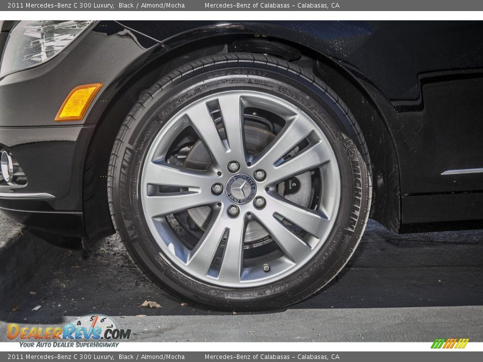 2011 Mercedes-Benz C 300 Luxury Black / Almond/Mocha Photo #8