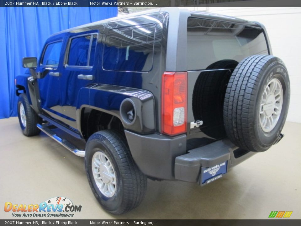 2007 Hummer H3 Black / Ebony Black Photo #6