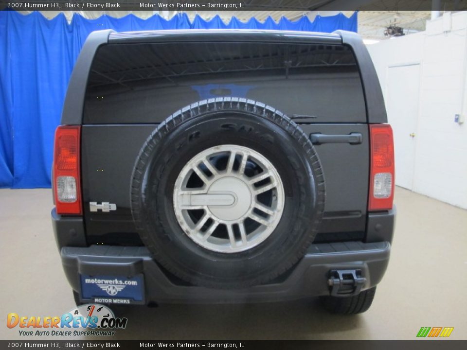 2007 Hummer H3 Black / Ebony Black Photo #7