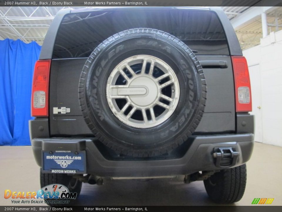 2007 Hummer H3 Black / Ebony Black Photo #8