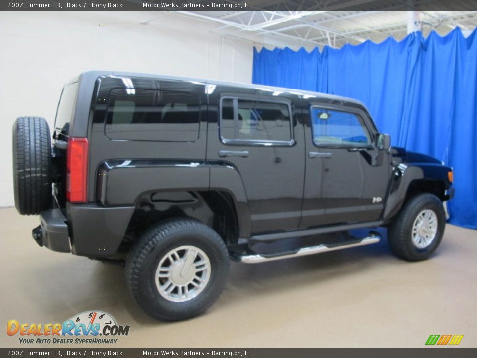 2007 Hummer H3 Black / Ebony Black Photo #10