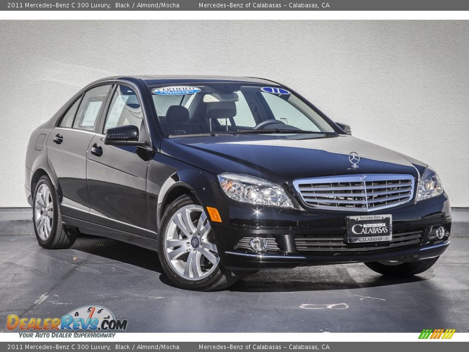 2011 Mercedes-Benz C 300 Luxury Black / Almond/Mocha Photo #11