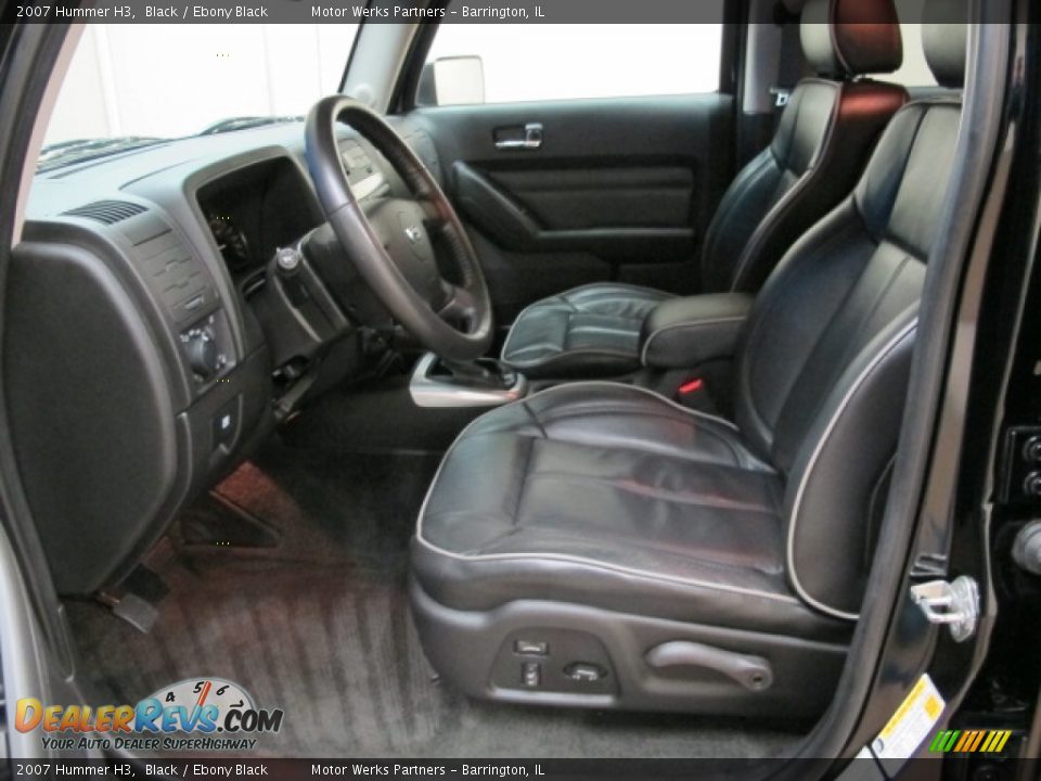 2007 Hummer H3 Black / Ebony Black Photo #17