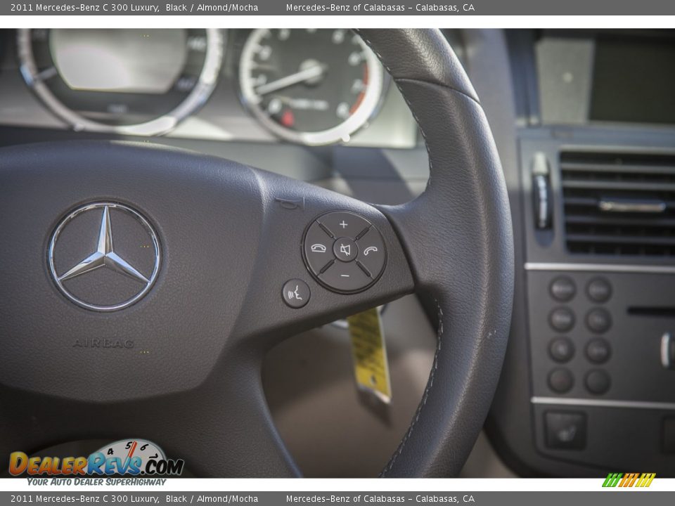 2011 Mercedes-Benz C 300 Luxury Black / Almond/Mocha Photo #15
