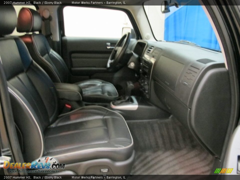 2007 Hummer H3 Black / Ebony Black Photo #23
