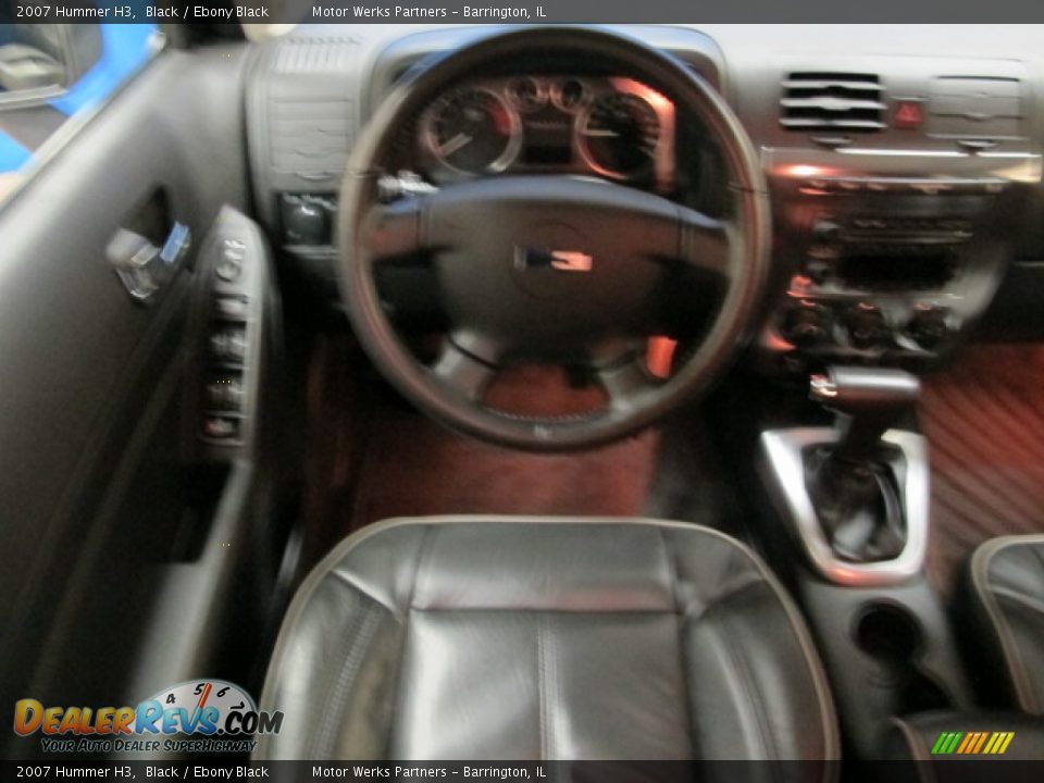 2007 Hummer H3 Black / Ebony Black Photo #25