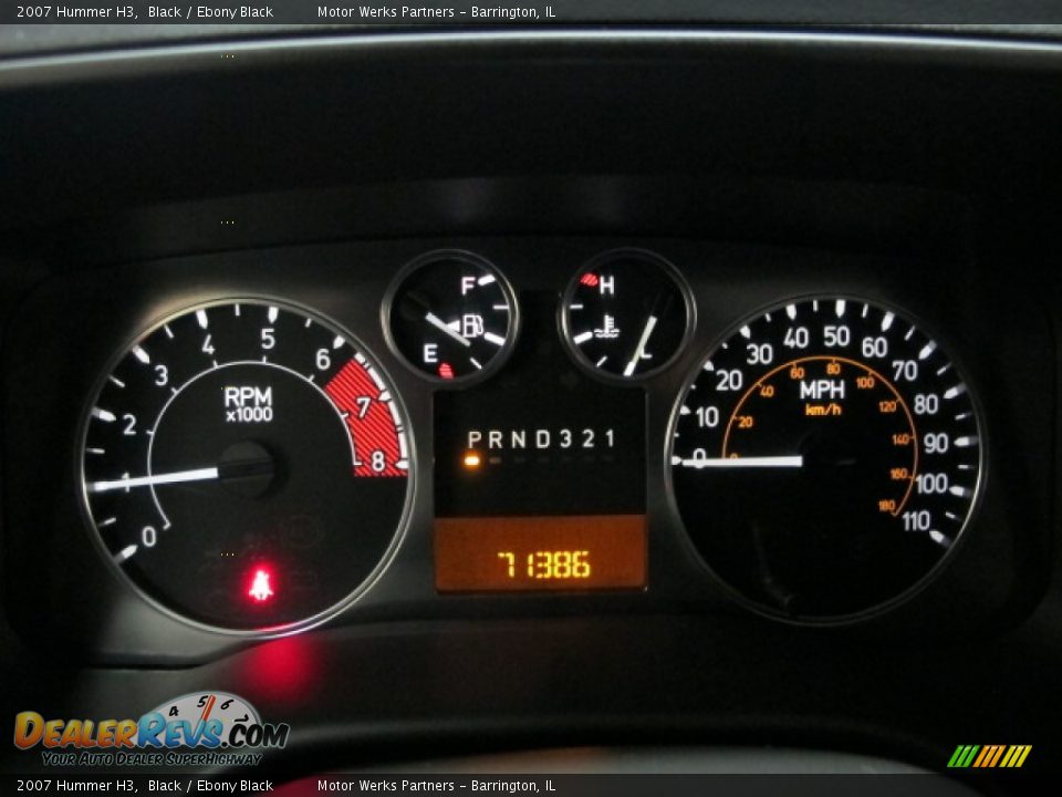 2007 Hummer H3 Black / Ebony Black Photo #28