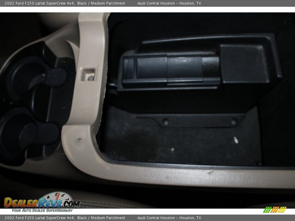 2002 Ford F150 Lariat SuperCrew 4x4 Black / Medium Parchment Photo #17