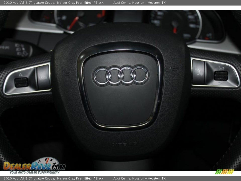 2010 Audi A5 2.0T quattro Coupe Meteor Gray Pearl Effect / Black Photo #15