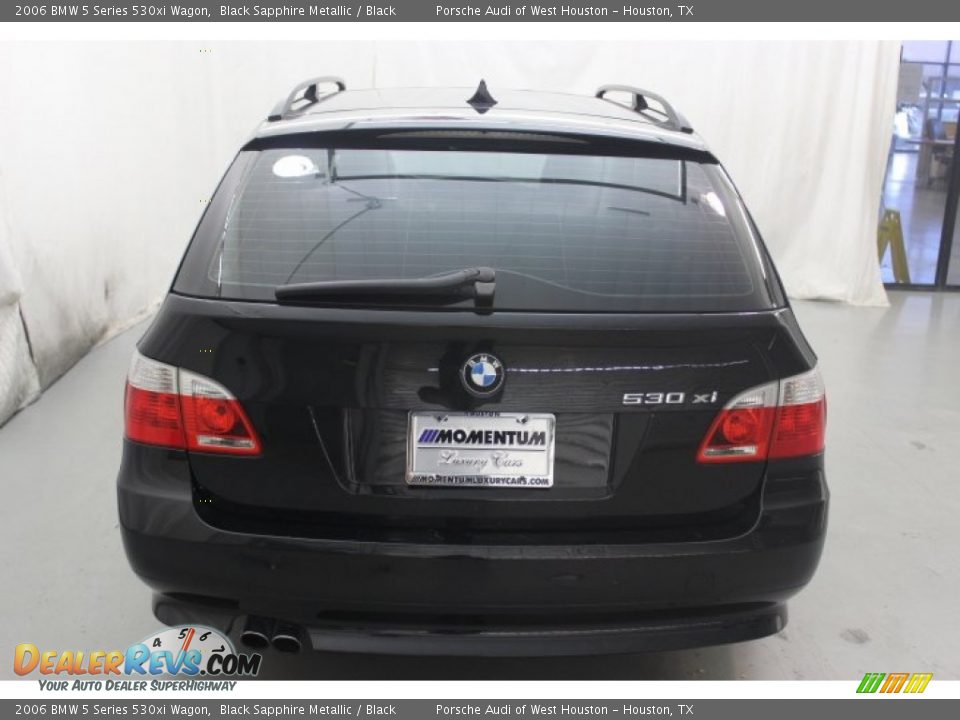 2006 BMW 5 Series 530xi Wagon Black Sapphire Metallic / Black Photo #5