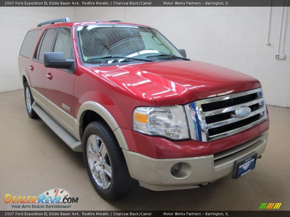 2007 Ford Expedition EL Eddie Bauer 4x4 Redfire Metallic / Charcoal Black/Camel Photo #1