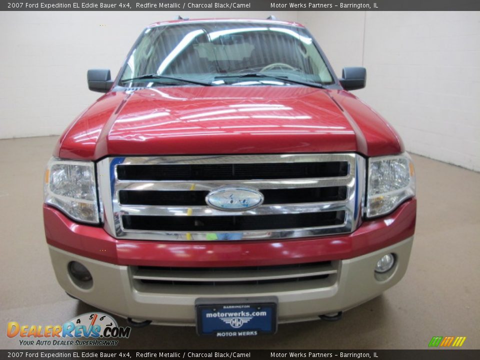 2007 Ford Expedition EL Eddie Bauer 4x4 Redfire Metallic / Charcoal Black/Camel Photo #2