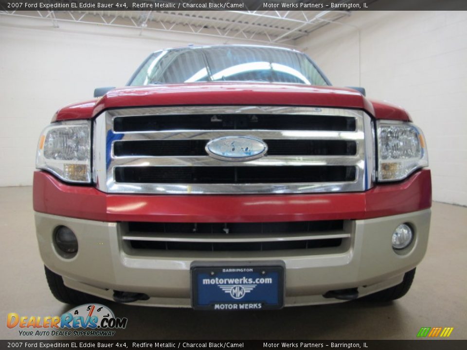 2007 Ford Expedition EL Eddie Bauer 4x4 Redfire Metallic / Charcoal Black/Camel Photo #3