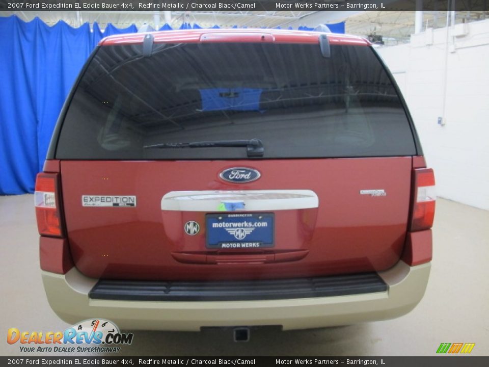 2007 Ford Expedition EL Eddie Bauer 4x4 Redfire Metallic / Charcoal Black/Camel Photo #7