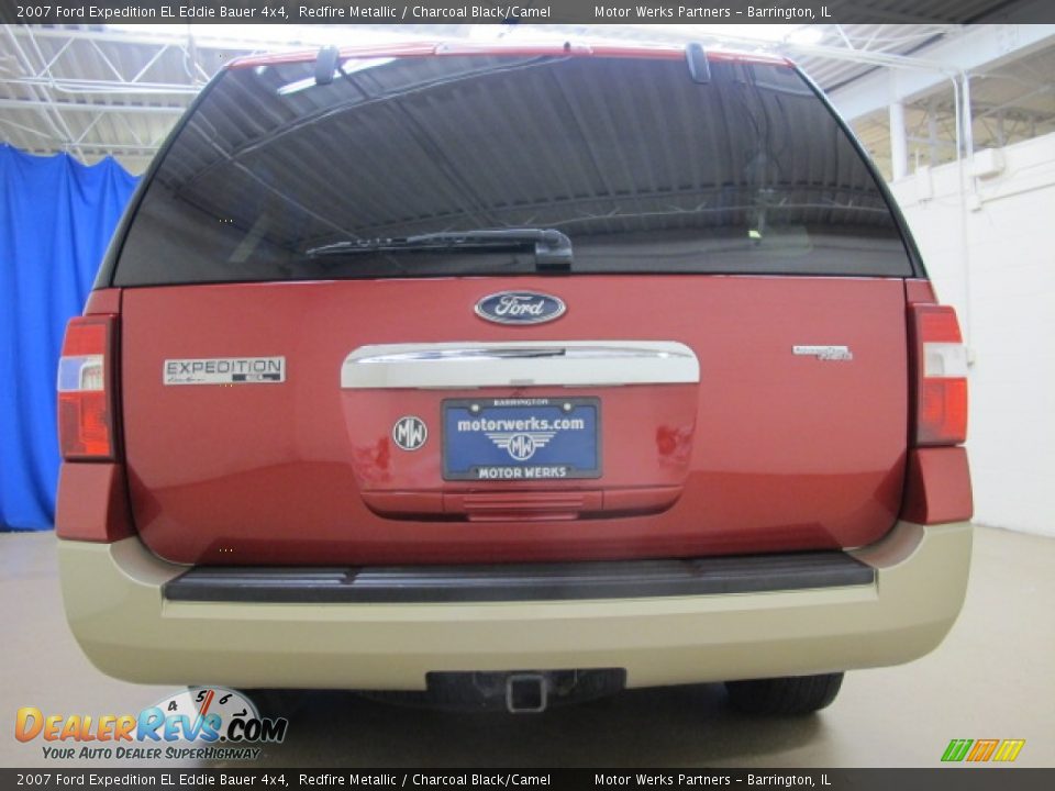2007 Ford Expedition EL Eddie Bauer 4x4 Redfire Metallic / Charcoal Black/Camel Photo #8