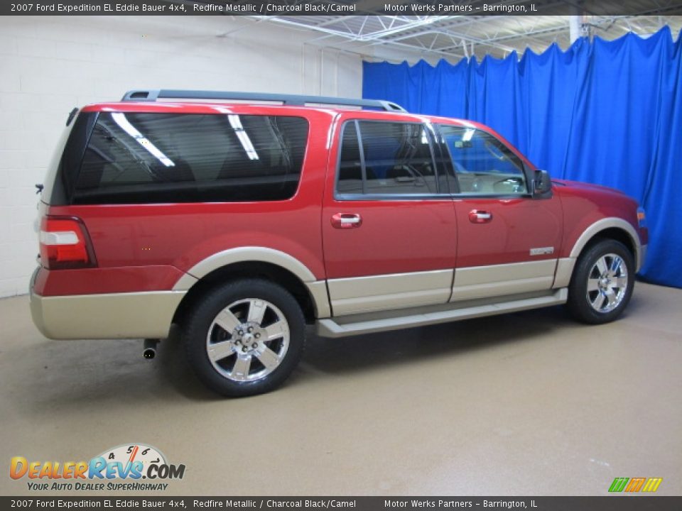 2007 Ford Expedition EL Eddie Bauer 4x4 Redfire Metallic / Charcoal Black/Camel Photo #10