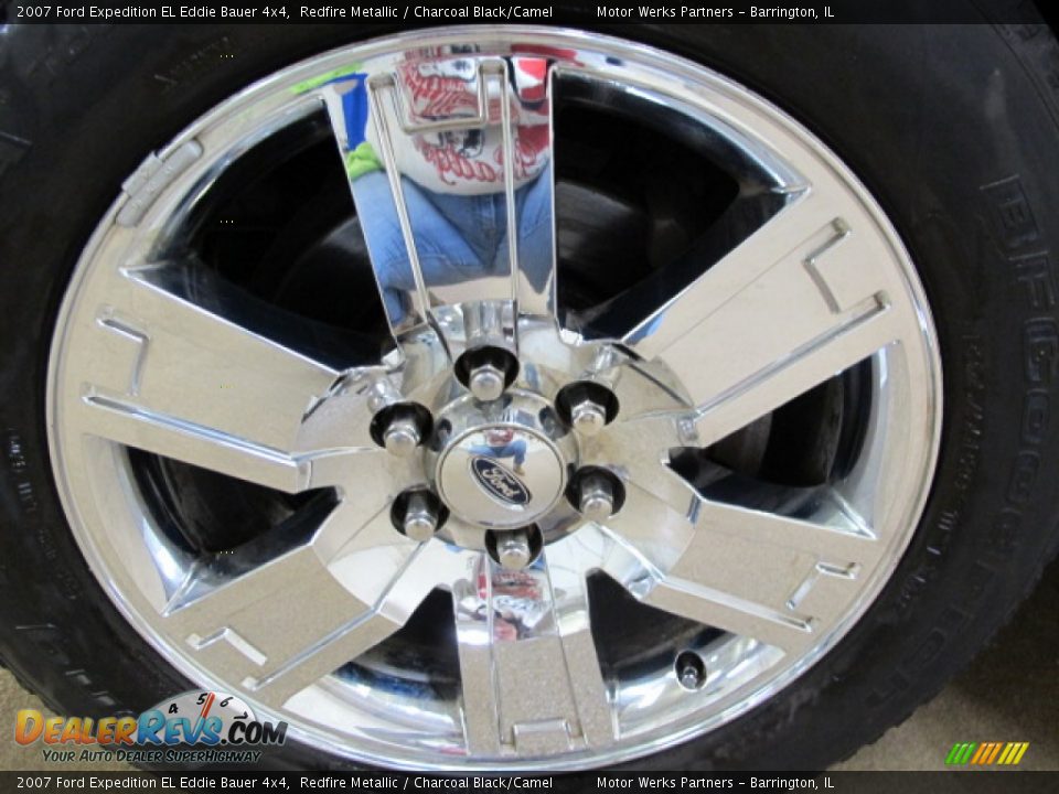 2007 Ford Expedition EL Eddie Bauer 4x4 Redfire Metallic / Charcoal Black/Camel Photo #13