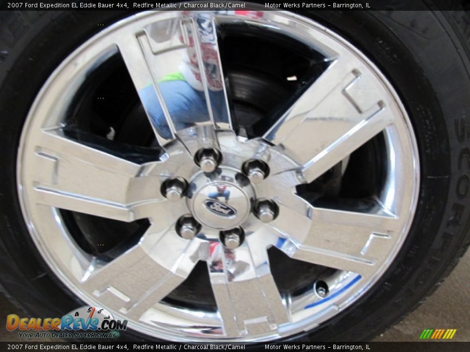 2007 Ford Expedition EL Eddie Bauer 4x4 Redfire Metallic / Charcoal Black/Camel Photo #14