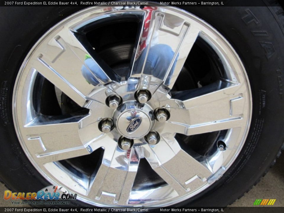 2007 Ford Expedition EL Eddie Bauer 4x4 Redfire Metallic / Charcoal Black/Camel Photo #15