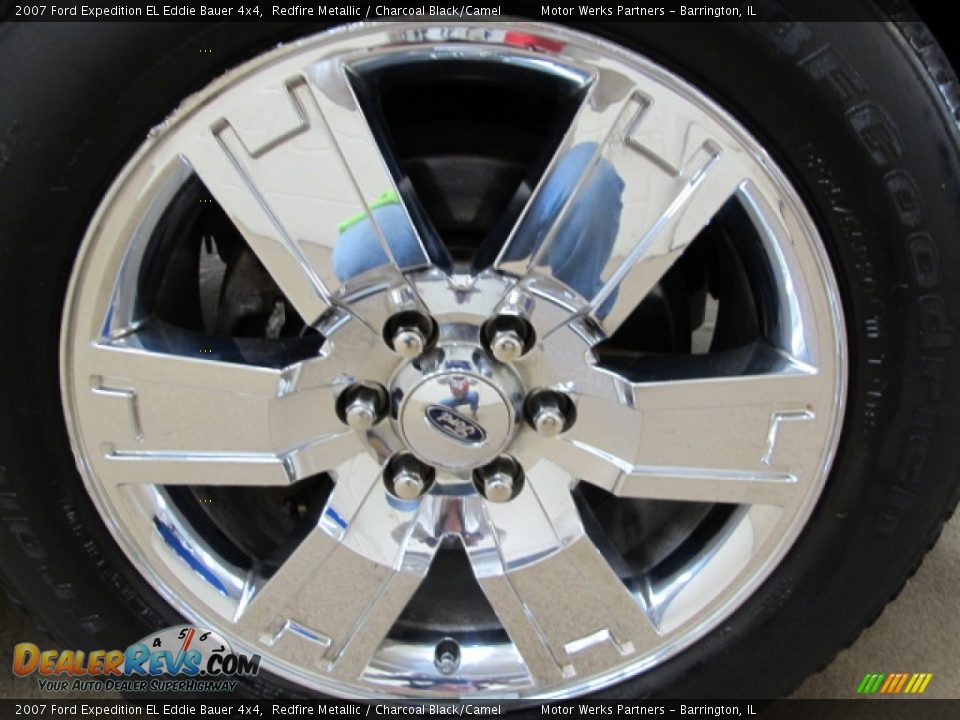 2007 Ford Expedition EL Eddie Bauer 4x4 Redfire Metallic / Charcoal Black/Camel Photo #16