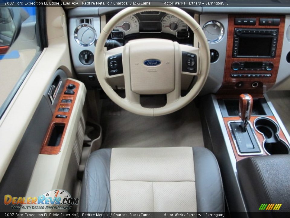 2007 Ford Expedition EL Eddie Bauer 4x4 Redfire Metallic / Charcoal Black/Camel Photo #27