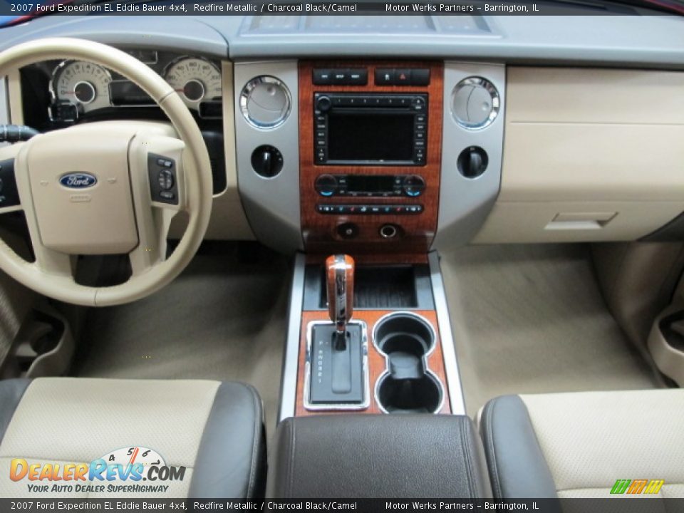 2007 Ford Expedition EL Eddie Bauer 4x4 Redfire Metallic / Charcoal Black/Camel Photo #28