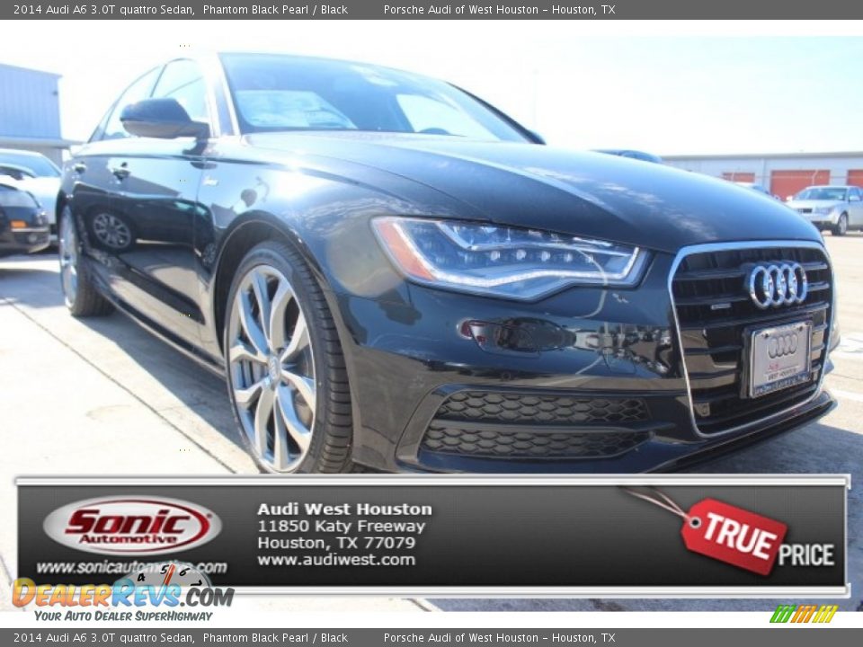 2014 Audi A6 3.0T quattro Sedan Phantom Black Pearl / Black Photo #1