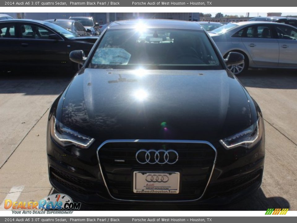 2014 Audi A6 3.0T quattro Sedan Phantom Black Pearl / Black Photo #2
