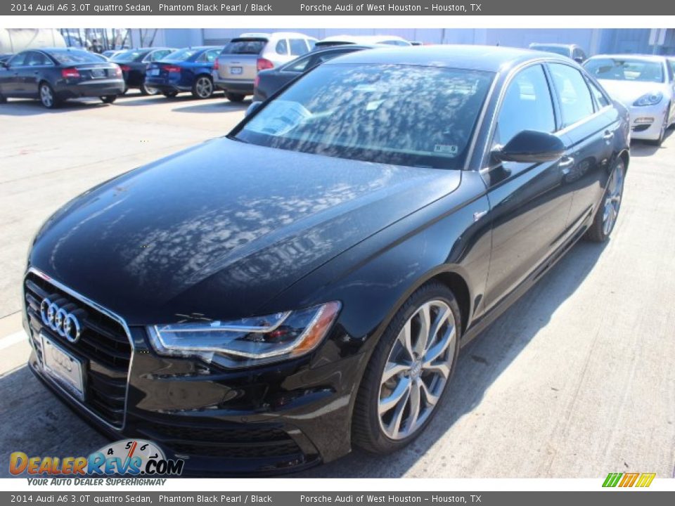 2014 Audi A6 3.0T quattro Sedan Phantom Black Pearl / Black Photo #3