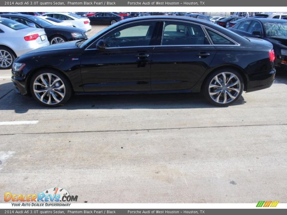 2014 Audi A6 3.0T quattro Sedan Phantom Black Pearl / Black Photo #4