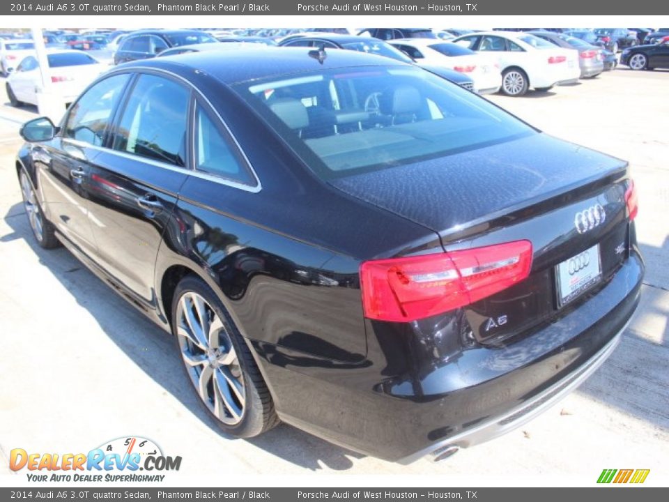 2014 Audi A6 3.0T quattro Sedan Phantom Black Pearl / Black Photo #5