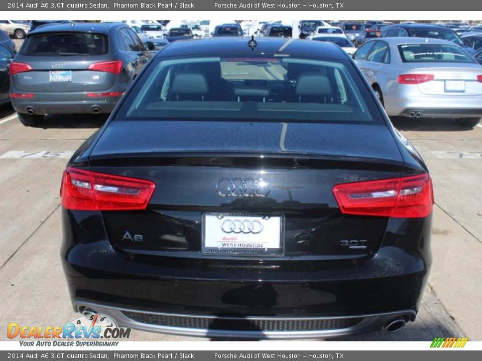 2014 Audi A6 3.0T quattro Sedan Phantom Black Pearl / Black Photo #6