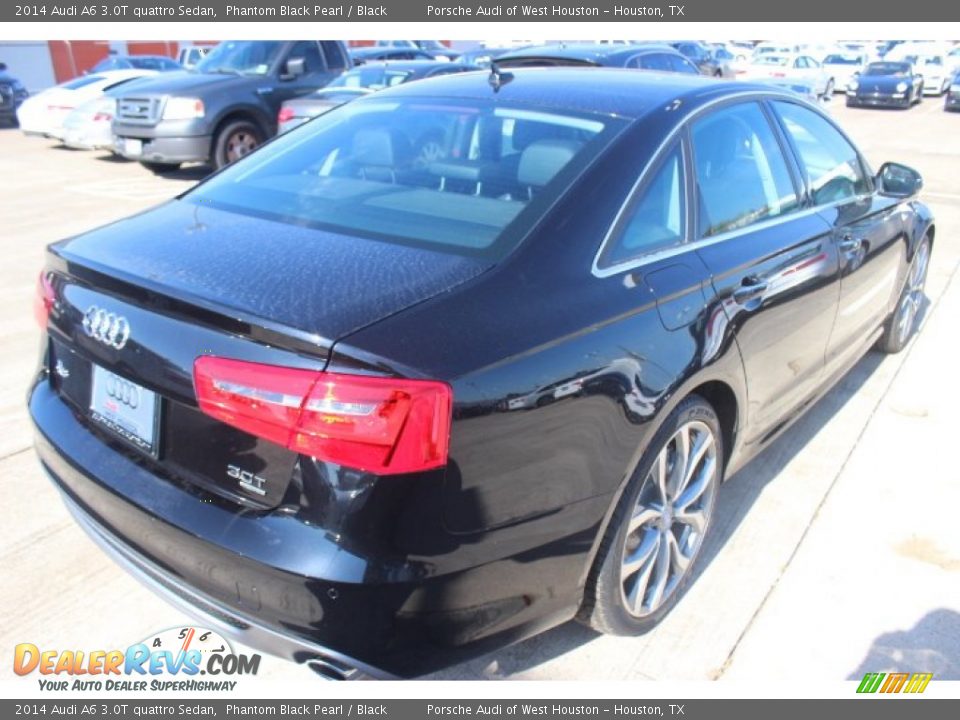 2014 Audi A6 3.0T quattro Sedan Phantom Black Pearl / Black Photo #7
