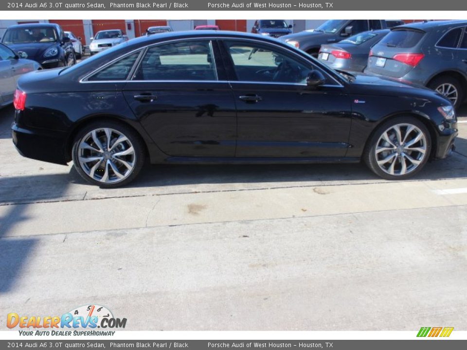 2014 Audi A6 3.0T quattro Sedan Phantom Black Pearl / Black Photo #8