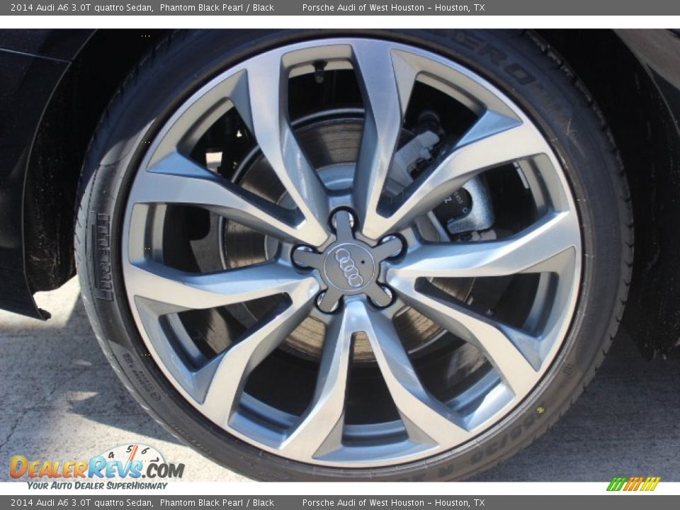 2014 Audi A6 3.0T quattro Sedan Phantom Black Pearl / Black Photo #9