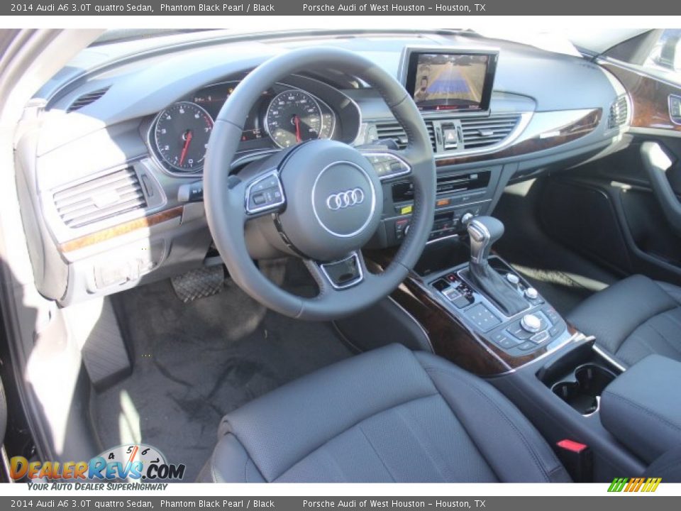 2014 Audi A6 3.0T quattro Sedan Phantom Black Pearl / Black Photo #13