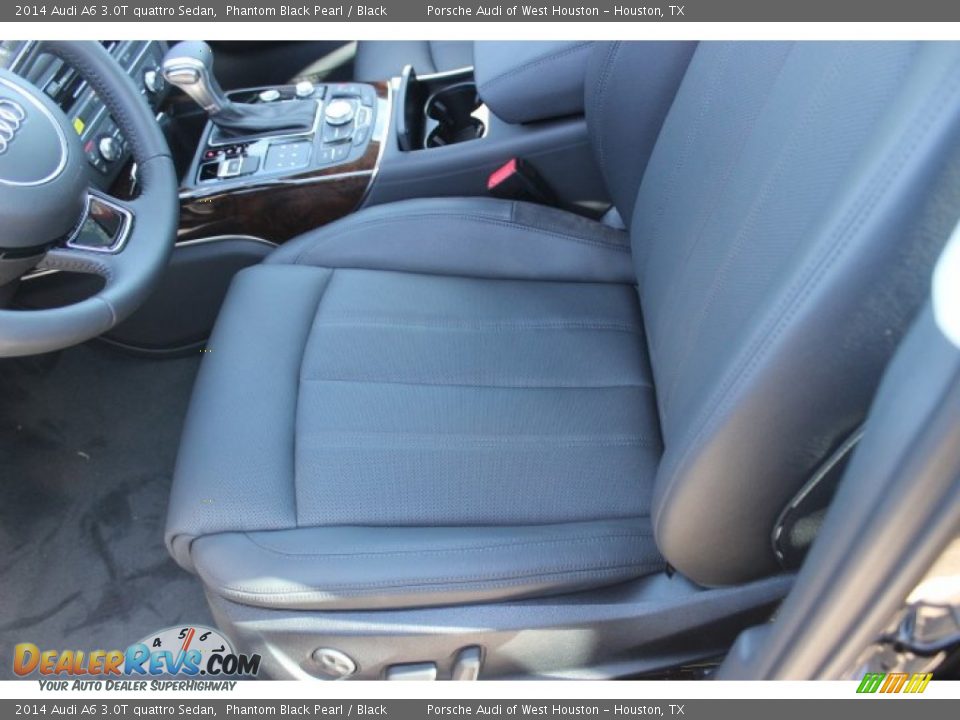 2014 Audi A6 3.0T quattro Sedan Phantom Black Pearl / Black Photo #14