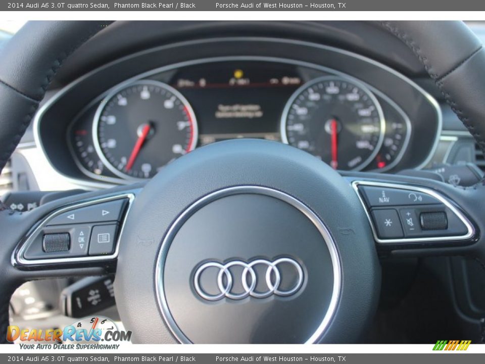 2014 Audi A6 3.0T quattro Sedan Phantom Black Pearl / Black Photo #24