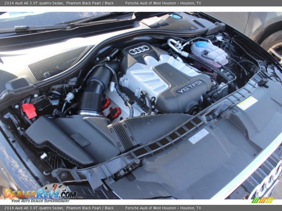 2014 Audi A6 3.0T quattro Sedan Phantom Black Pearl / Black Photo #33