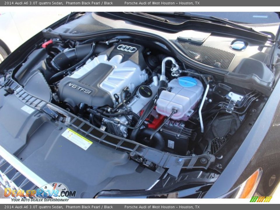 2014 Audi A6 3.0T quattro Sedan Phantom Black Pearl / Black Photo #34