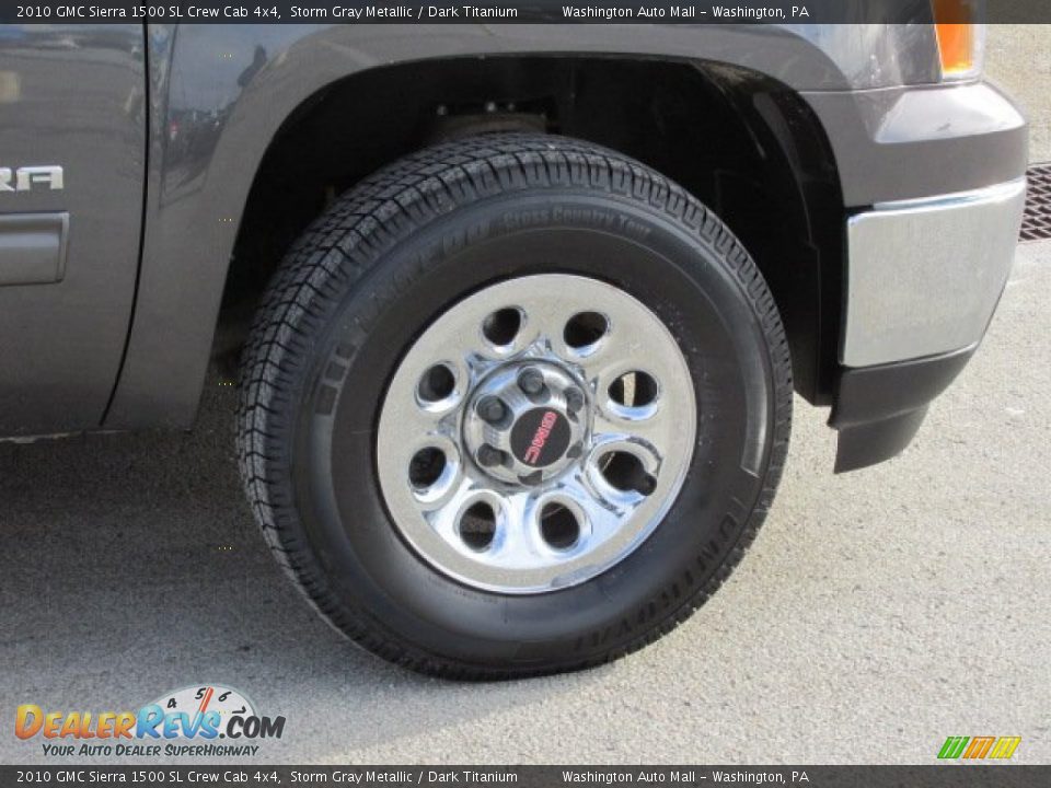 2010 GMC Sierra 1500 SL Crew Cab 4x4 Storm Gray Metallic / Dark Titanium Photo #3