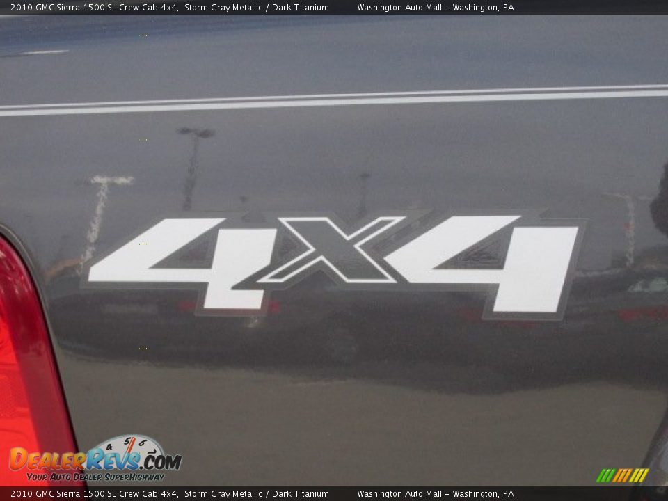 2010 GMC Sierra 1500 SL Crew Cab 4x4 Storm Gray Metallic / Dark Titanium Photo #4
