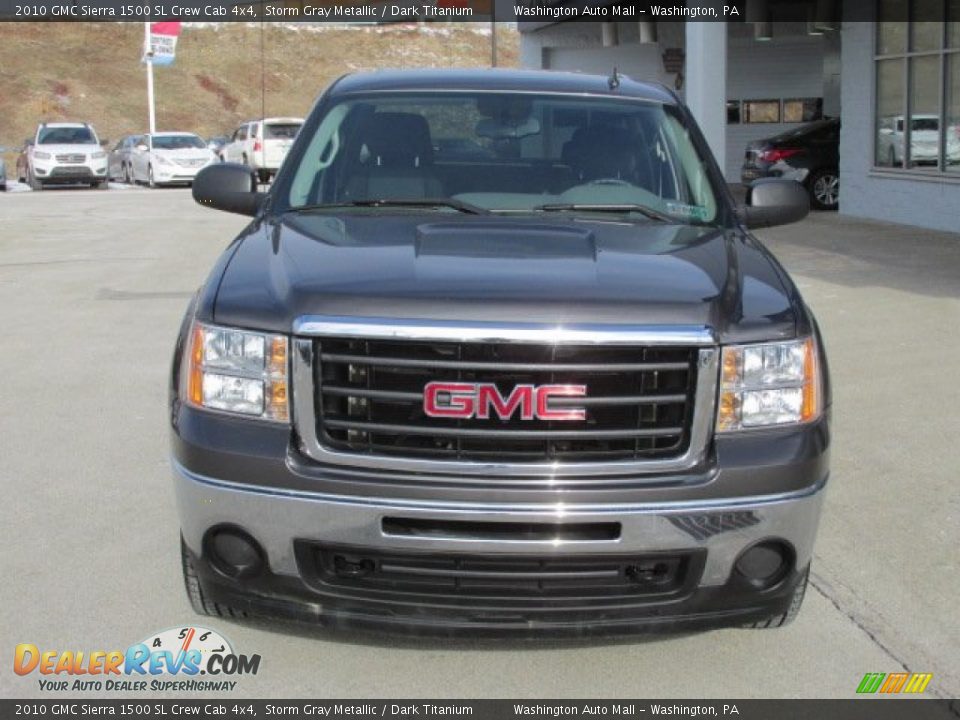 2010 GMC Sierra 1500 SL Crew Cab 4x4 Storm Gray Metallic / Dark Titanium Photo #5