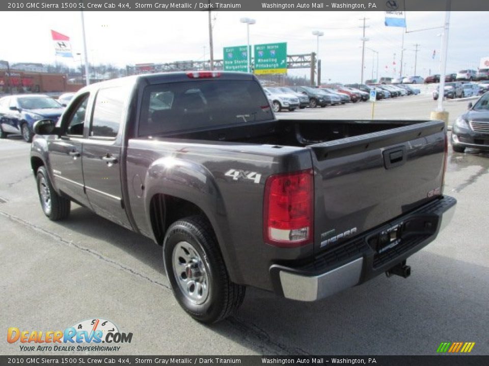 2010 GMC Sierra 1500 SL Crew Cab 4x4 Storm Gray Metallic / Dark Titanium Photo #8