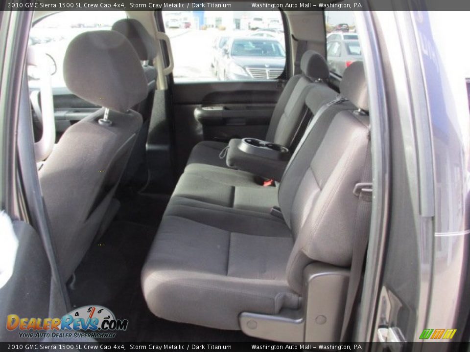 2010 GMC Sierra 1500 SL Crew Cab 4x4 Storm Gray Metallic / Dark Titanium Photo #11
