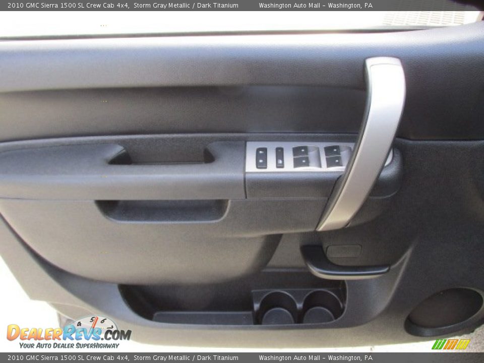 2010 GMC Sierra 1500 SL Crew Cab 4x4 Storm Gray Metallic / Dark Titanium Photo #13