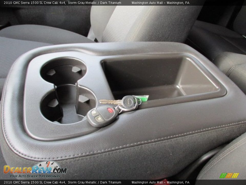 2010 GMC Sierra 1500 SL Crew Cab 4x4 Storm Gray Metallic / Dark Titanium Photo #18