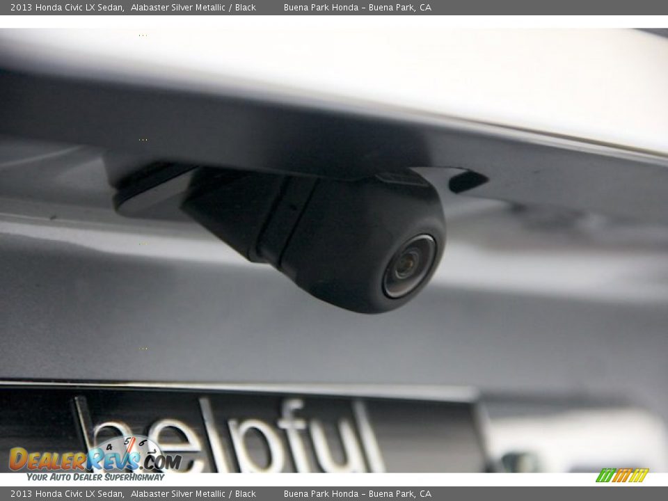 2013 Honda Civic LX Sedan Alabaster Silver Metallic / Black Photo #5