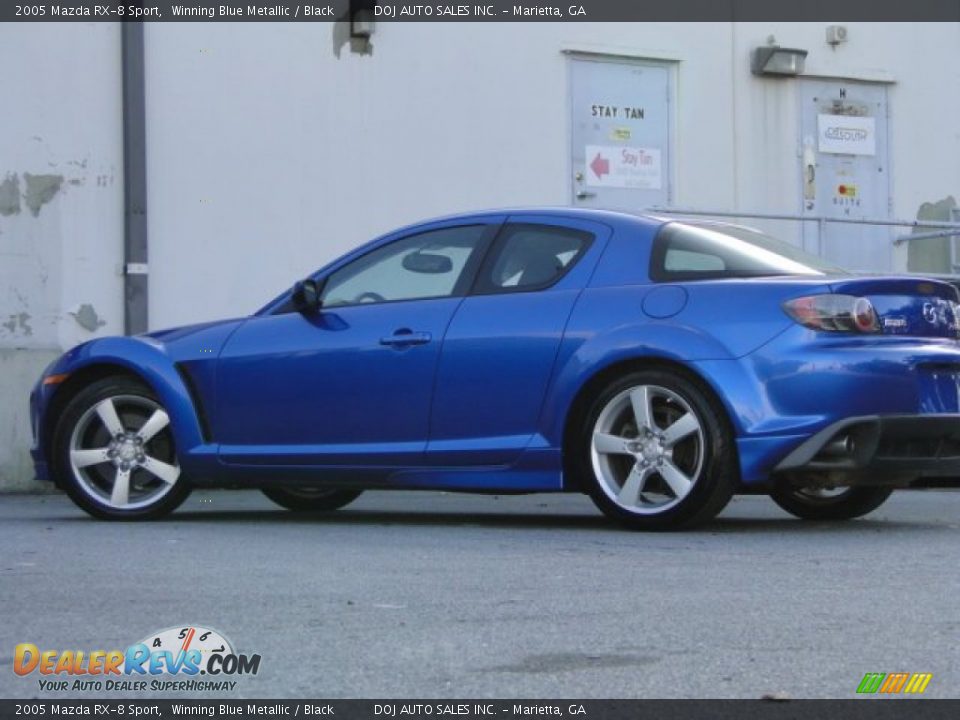 2005 Mazda RX-8 Sport Winning Blue Metallic / Black Photo #24